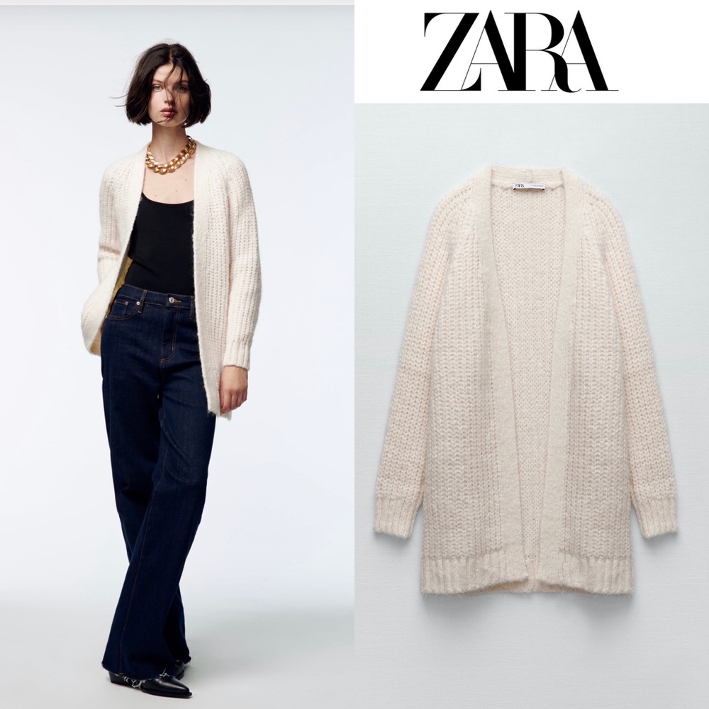 NWT Zara oversized knit cardigan